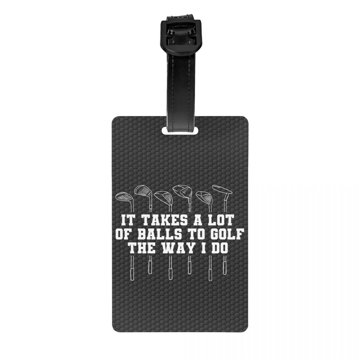 Custom Golf And Beer Luggage Tag Privacy Protection Baggage Tags Travel Bag Labels Suitcase