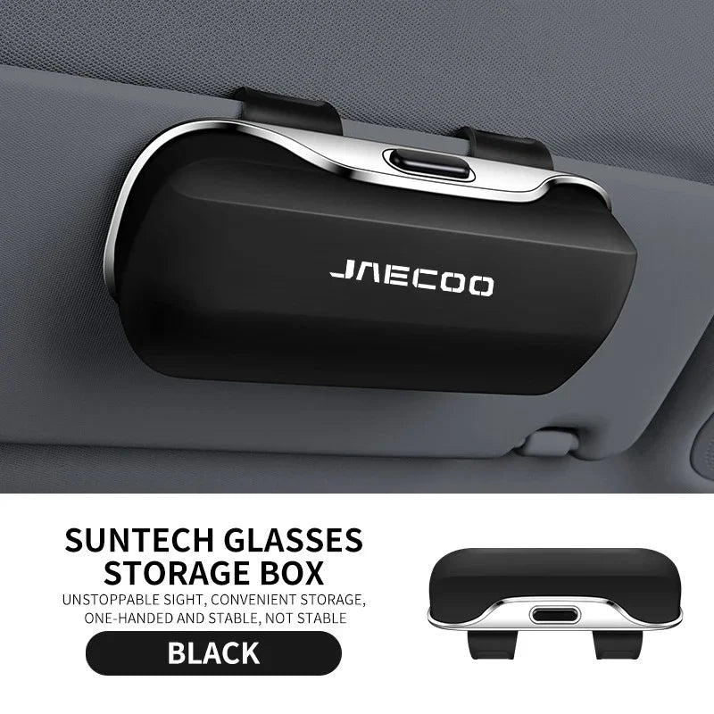 For Chery Jaecoo J7 Phev J8 SHS Omoda C9 5 EV Key Cover 2025 Accessories Car Visor Sunglasses Car Glasses Case Glasses Clip Box