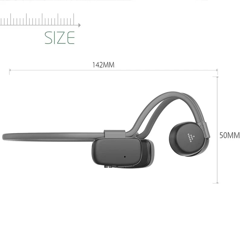 BH528 Wireless Bluetooth 5.0 Bone Conduction Earphones Outdoor Sports Waterproof Long Standby Time Headphones With Microphone