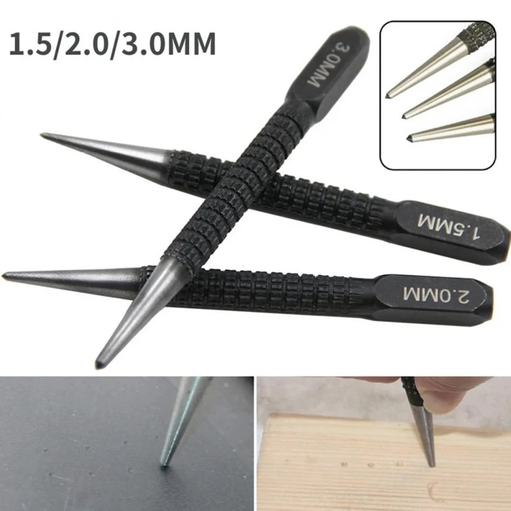 Marking Center Punch Positioning Strong Alloy Steel Glass Hand Tools Hole Pointer Wood 1.5/2/3mm Adjustable Hot