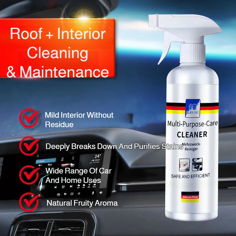 Car interior foam multifunctional cleaning agent car ceiling water-free strong degreasing cleaning agent