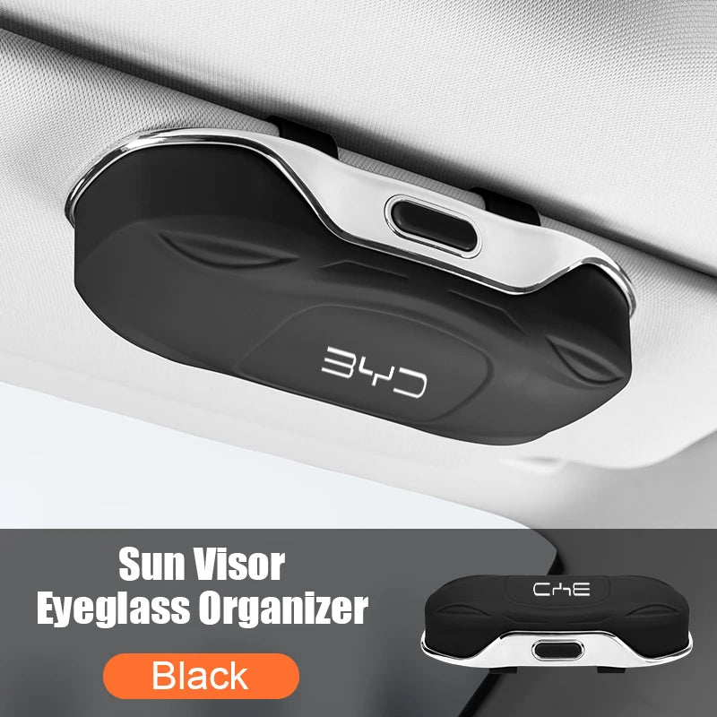 Car Visor Sunglasses Glasses Case Eyeglass Storage Box for BYD Song Plus Atto 3 Seal U DM I Sealion 7 Dolphin Mini Accessories