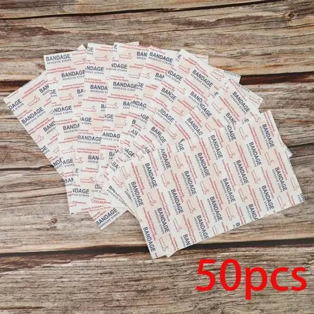 50-100pcs Band-Aids Waterproof Breathable Cushion Adhesive Plaster Wound Hemostasis Sticker Band First Aid Bandage Medical Gauze