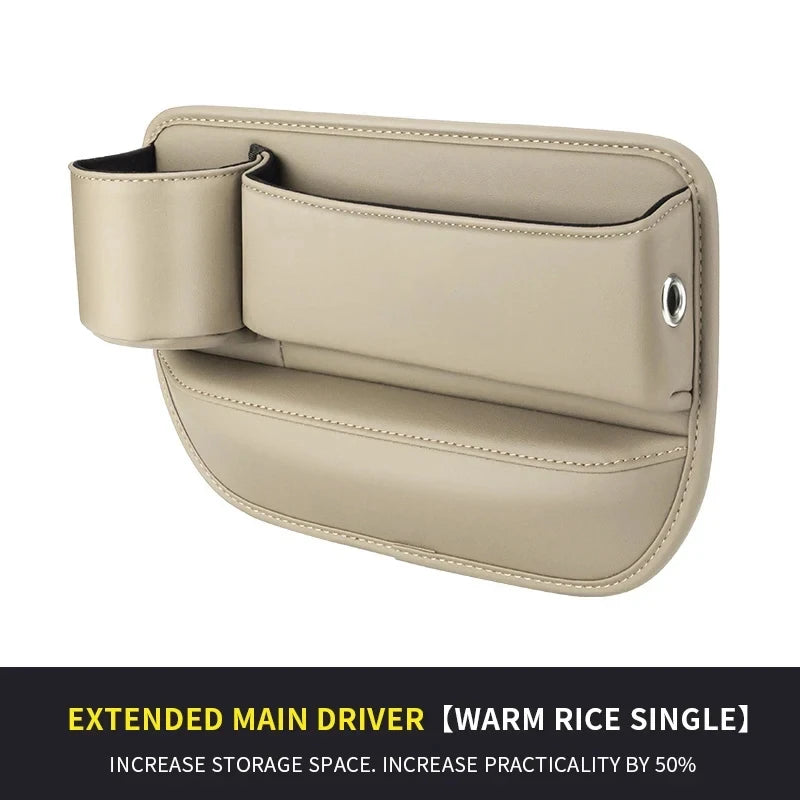 Car Seat Gap Storage Box Multifunction Car Interior Crevice Organizer Auto Seat Central Control Storage Bag With Cup Holder