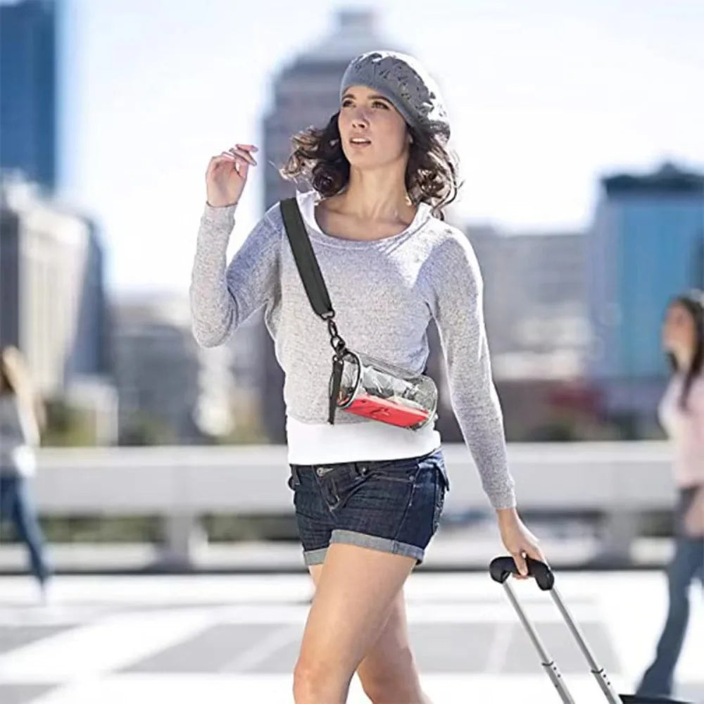 Fashion PVC Jelly Shoulder Messenger Bag Purse Waterproof Clear Bag Stadium Approved Adjustable Tote Bag Unisex