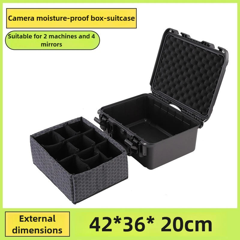 DSLR Camera Moisture-proof Box Tool Storage Organizer Professional Suitcase Photography Equipment Protection Toolcase Shockproof