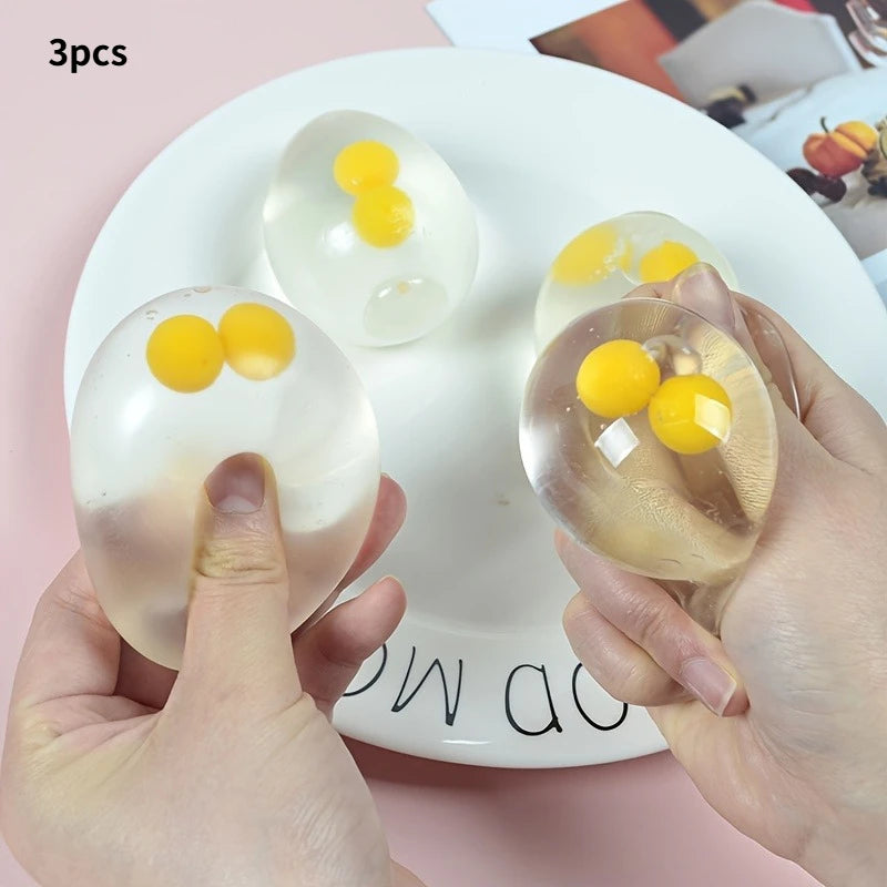 1/2/3pcs Squishy Eggs Balls | Toy for Party, Pinch Music, Squeeze Toys, Birthday Halloween Funny Gifts