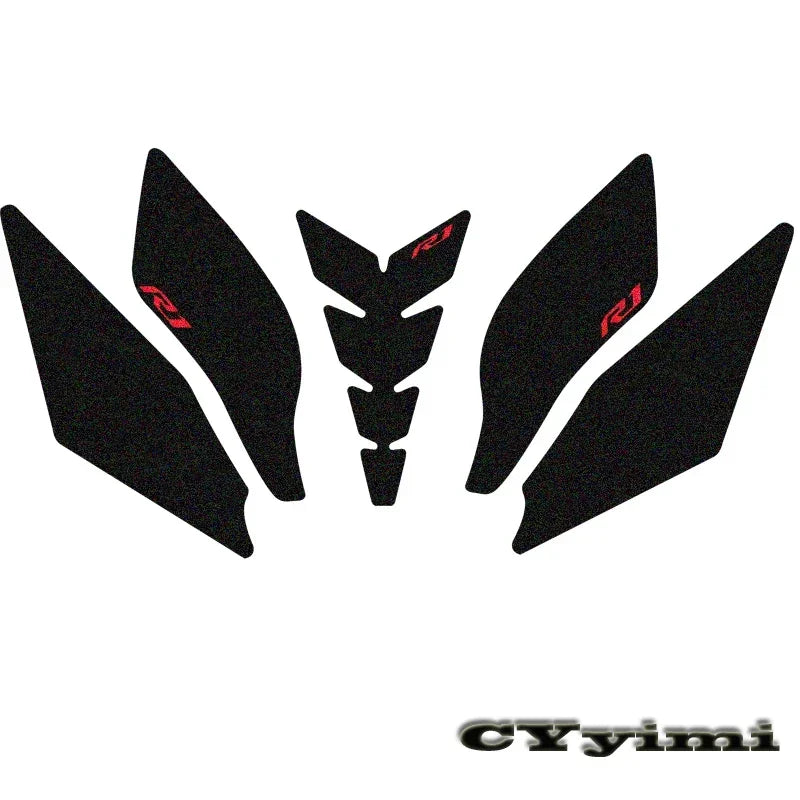 For YZF R1 R1M YZFR1 2015 - 2021 Motorcycle Accessories Side Fuel Tank Pads Protective Stickers Knee Grip Traction Pad