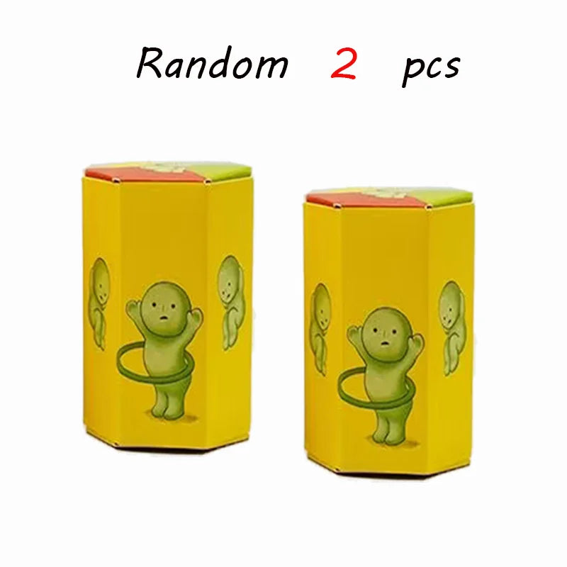 4 Multiple Series Noctilucent Green Doll Blind Mystery Box Action Figures Decoration Desktop Model Toy For Gift Surprise