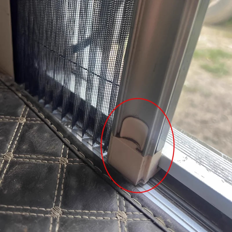 For Hartal Flyscreen Slider Sliding Fly Screen Door Retaining Clip Retainer - Caravan Or Motorhome