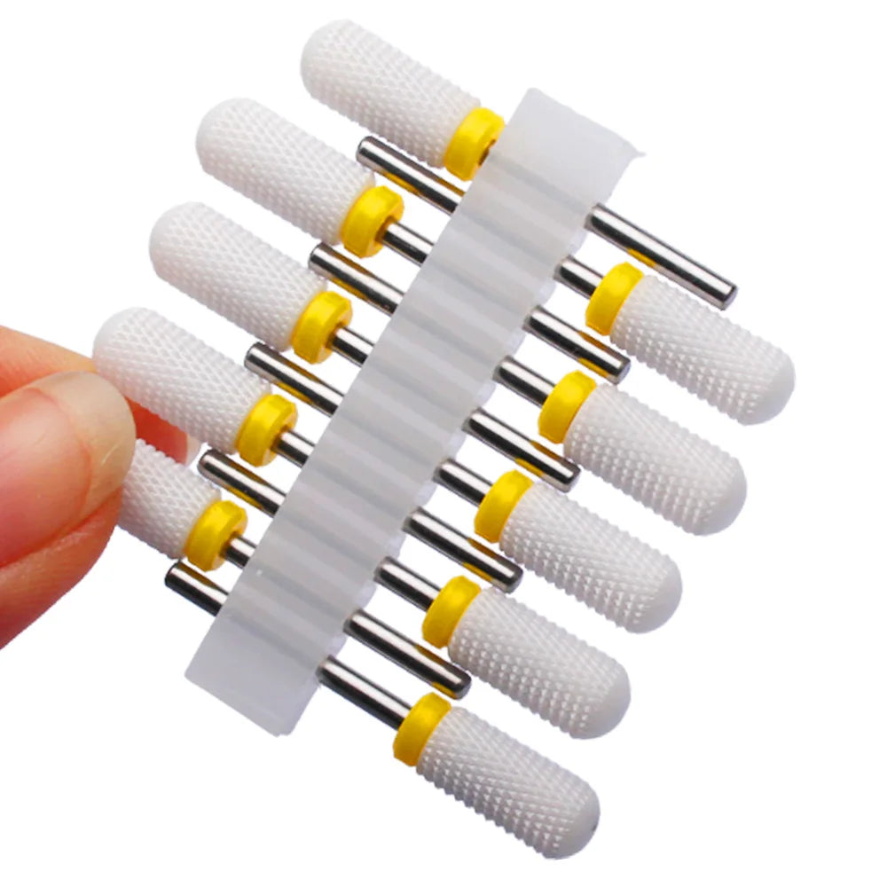 10pc Carbide Manicure Drills Nail Drill Bits Set Milling Cutters Kits Gel Polish Remover Files Electric Burr Tools Accesstries