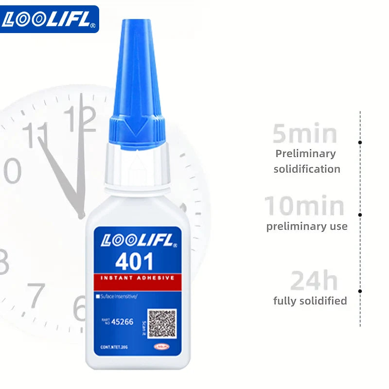 401 Instant Super Glue Strong Fast Dry Universal High Strength Adhesive for Resin Ceramic Metal Glass Plastic Wood Powerful