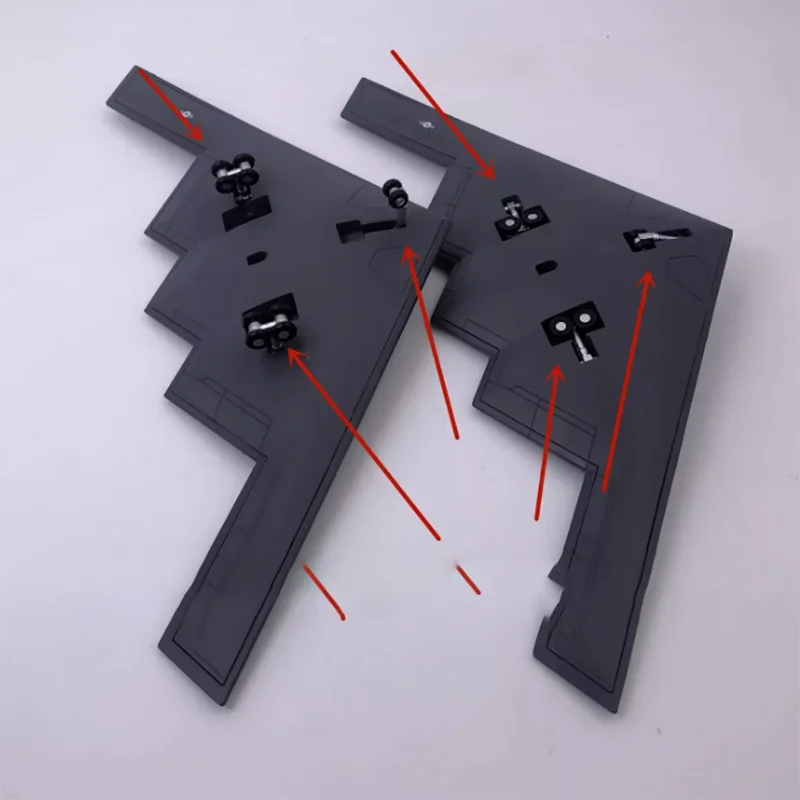 10.5cm Airplane Model AMER B2 Stealth Aircraft Alloy Simulation Static Aircraft Model 1066 America for Display Collections or Gi