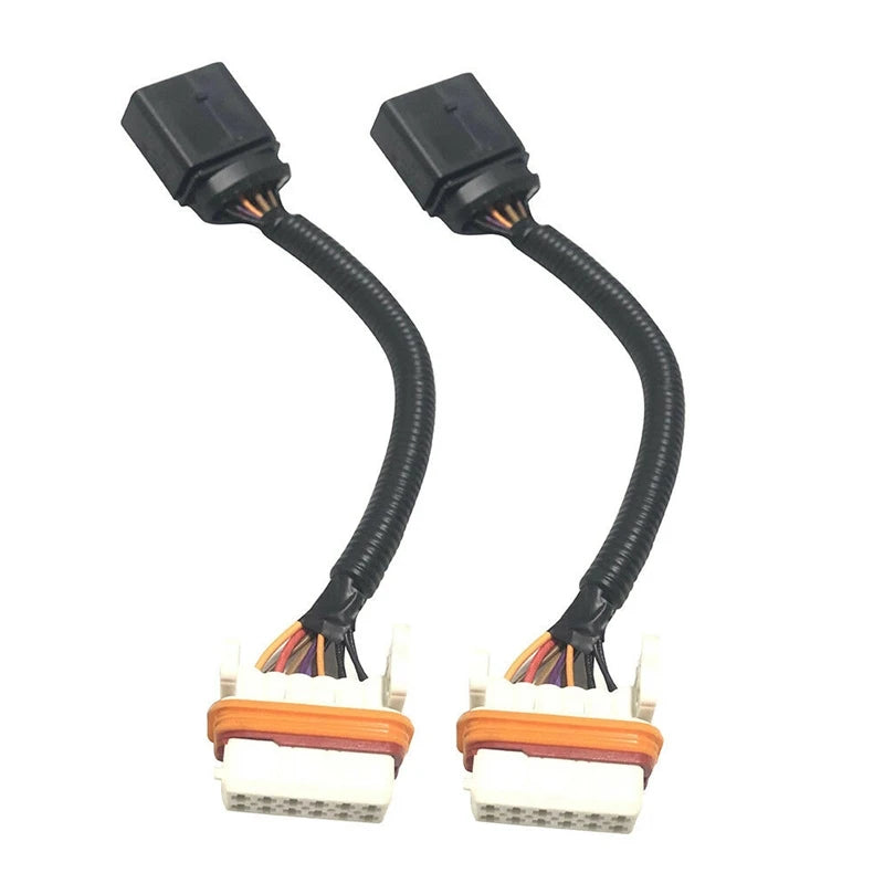 SP-QW2Pcs Car Headlight Wiring Harness for Volkswagen 2004-2007 Adaptor Wire Harness 7L6-971-071-A