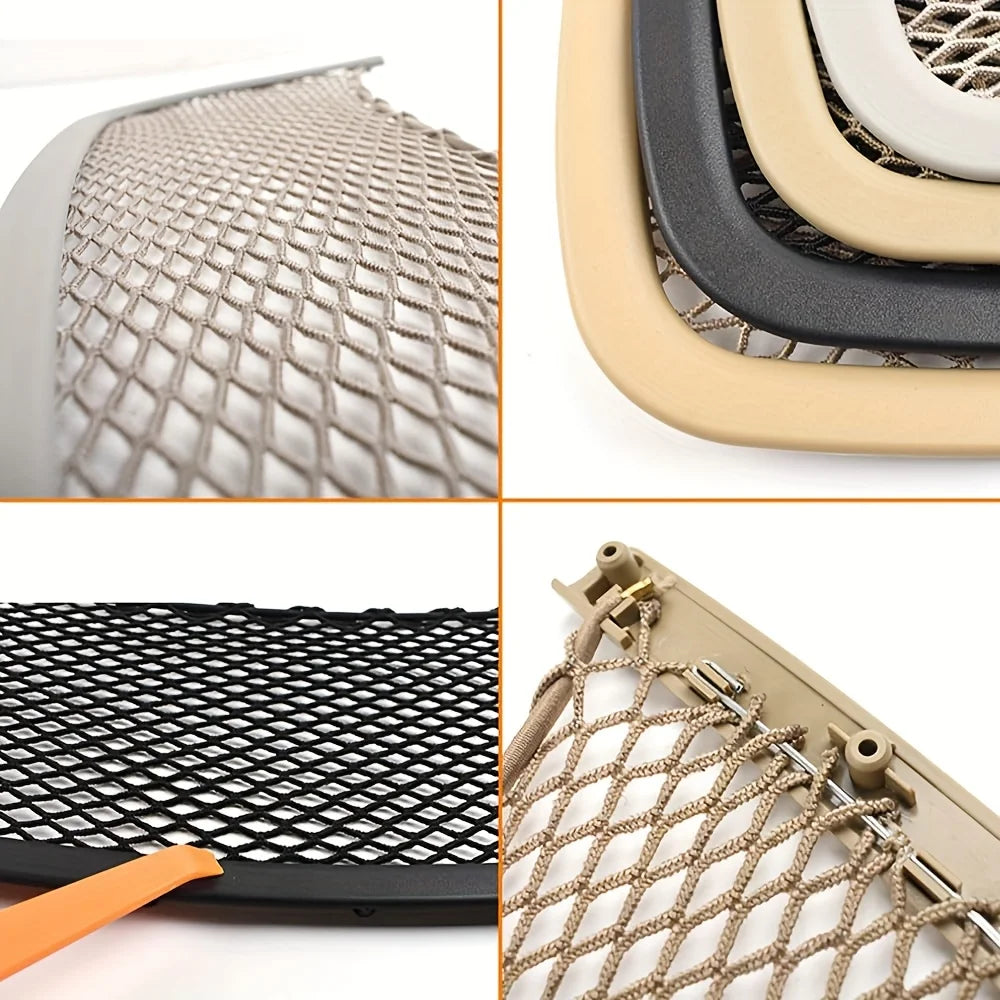 Car Back Seat Net Bag Frame Trim Sticker Compatible with Mercedes Benz ML GL GLE GLS R W251 W164 W166 2005-2019