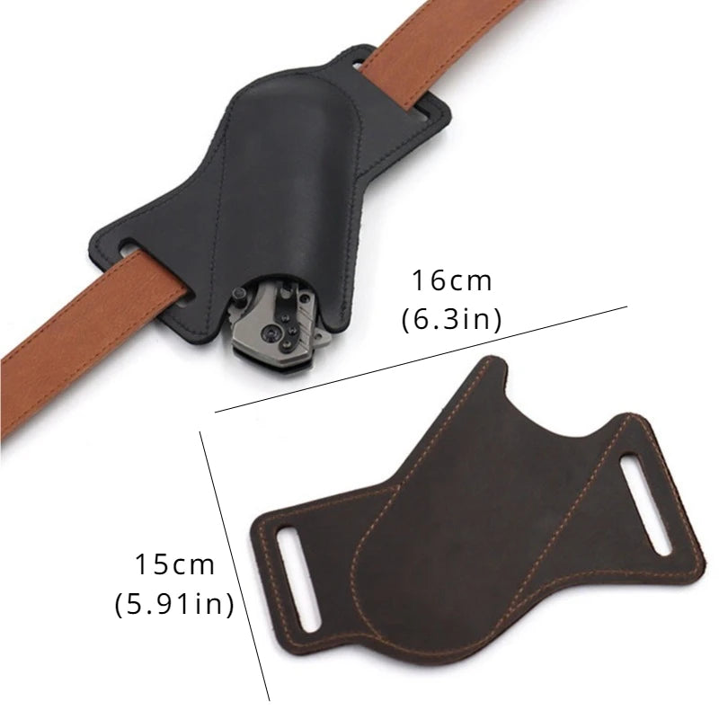 1pcs Anti-scratch Storage Sheath Folding Flick Knife Waist Belt Clip Holder Pocket Knives Pack Tools for Camping