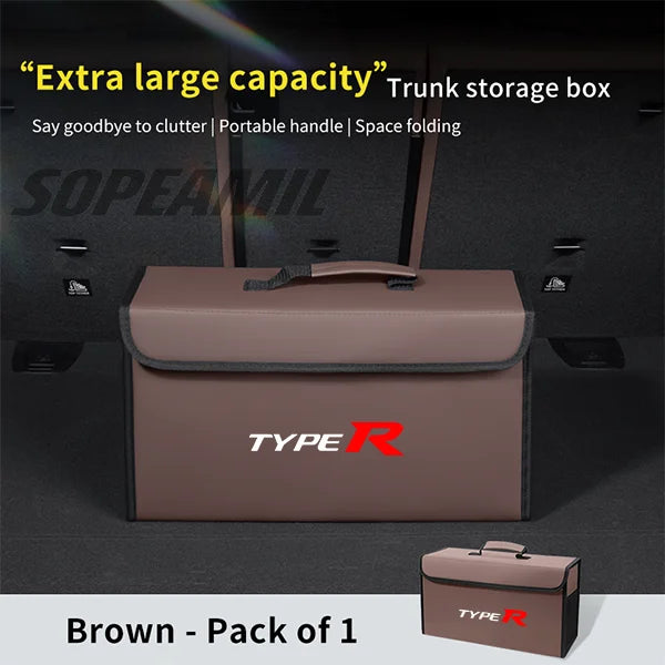 Car Trunk Organizing And Storage Box For Honda Type R Accoed Civic Passport BR-V CR-V City Pilot HR-V WR-V Odyssey Fit Amaze Si
