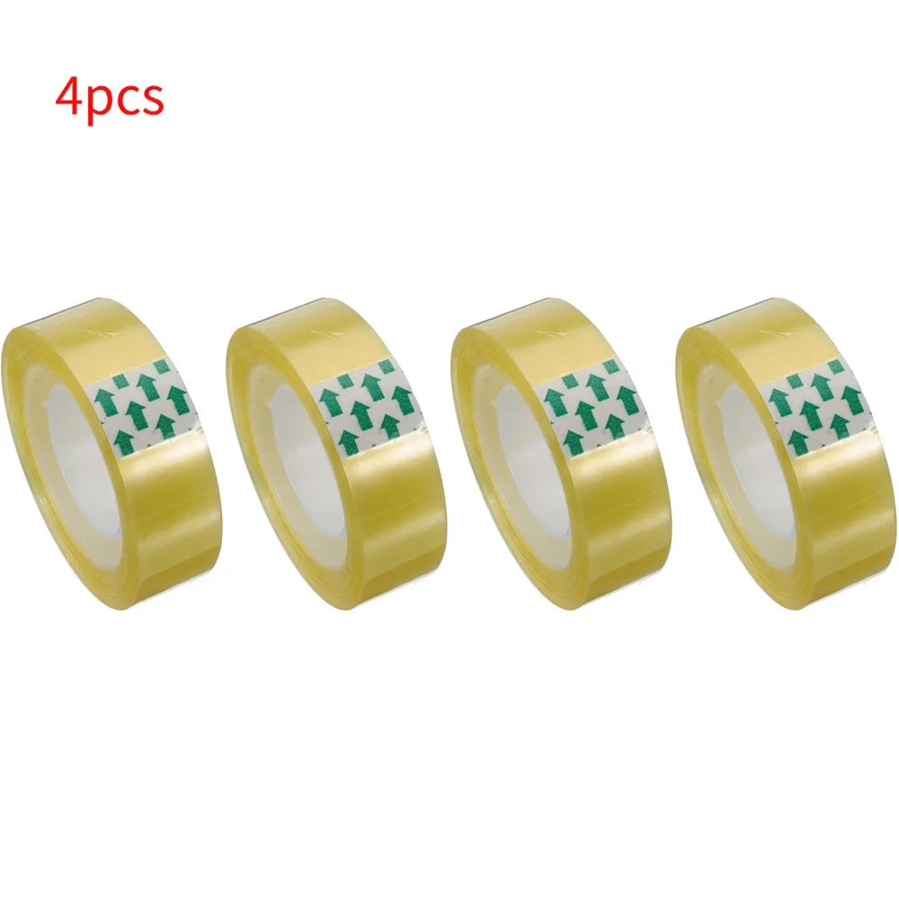 Transparent Tape Office Tape for Home and School Multifuntion High-viscosity Adhesive Tape Refills Wrapping Tape Roll