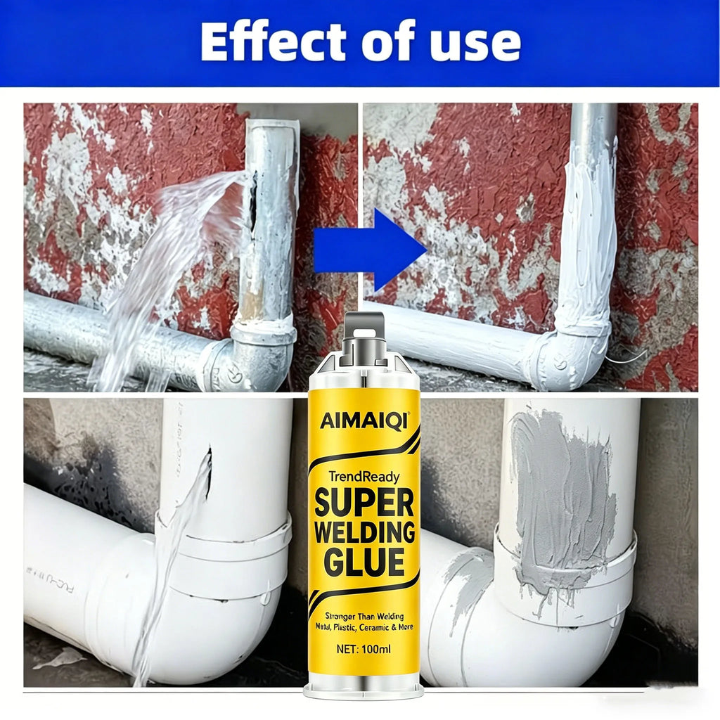 Super Welding Glue, High Strength Instant Adhesive Stronger Than Welding, Multi-Purpose Repair Glue for Metal, Plastic, Ceramic