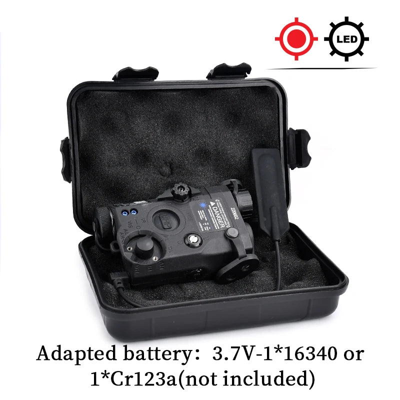 Tactical ATPIAL (LA-5C/PEQ UHP) Ultra High Power AN/PEQ-15 Scout LED Fit 20MM Rail Hunting Outdoor strong light flashlight