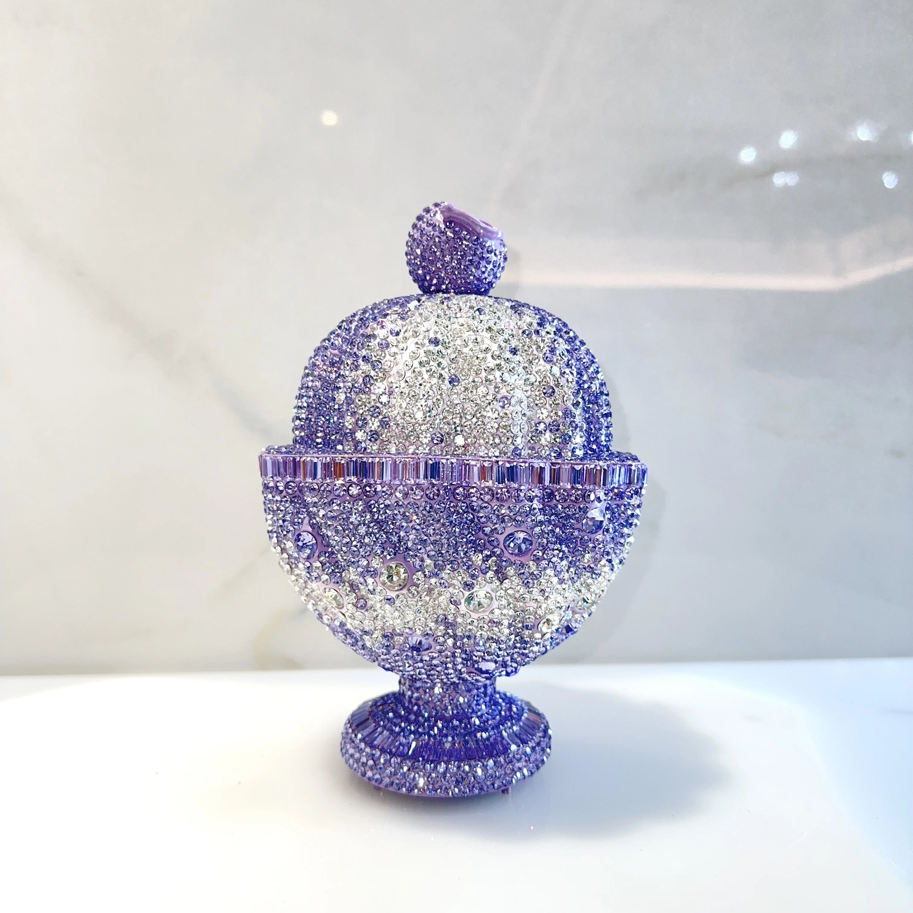 Newest Ice Cream Women Crystal Evening Bags WHTUOHENG Cup Lady Rhinestones Handbags Lady Dinner Handbags Dinner Wedding Clutch