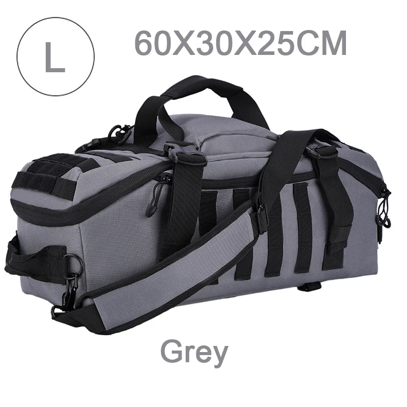 25L 45L 80L Sport Travel Bag Molle Tactical Backpack Gym Fitness Bag Large Duffle Bags for Camping Hunting Fishing
