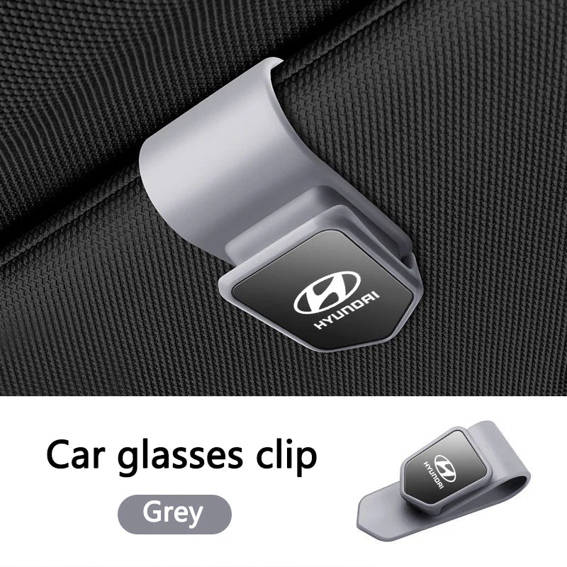 New Car Sun Visor Glasses Clip Sunglasses Card Holder For Hyundai Genesis N-LINE I10 I20 I30 I40 IX20 IX35 Kona Getz Veloster