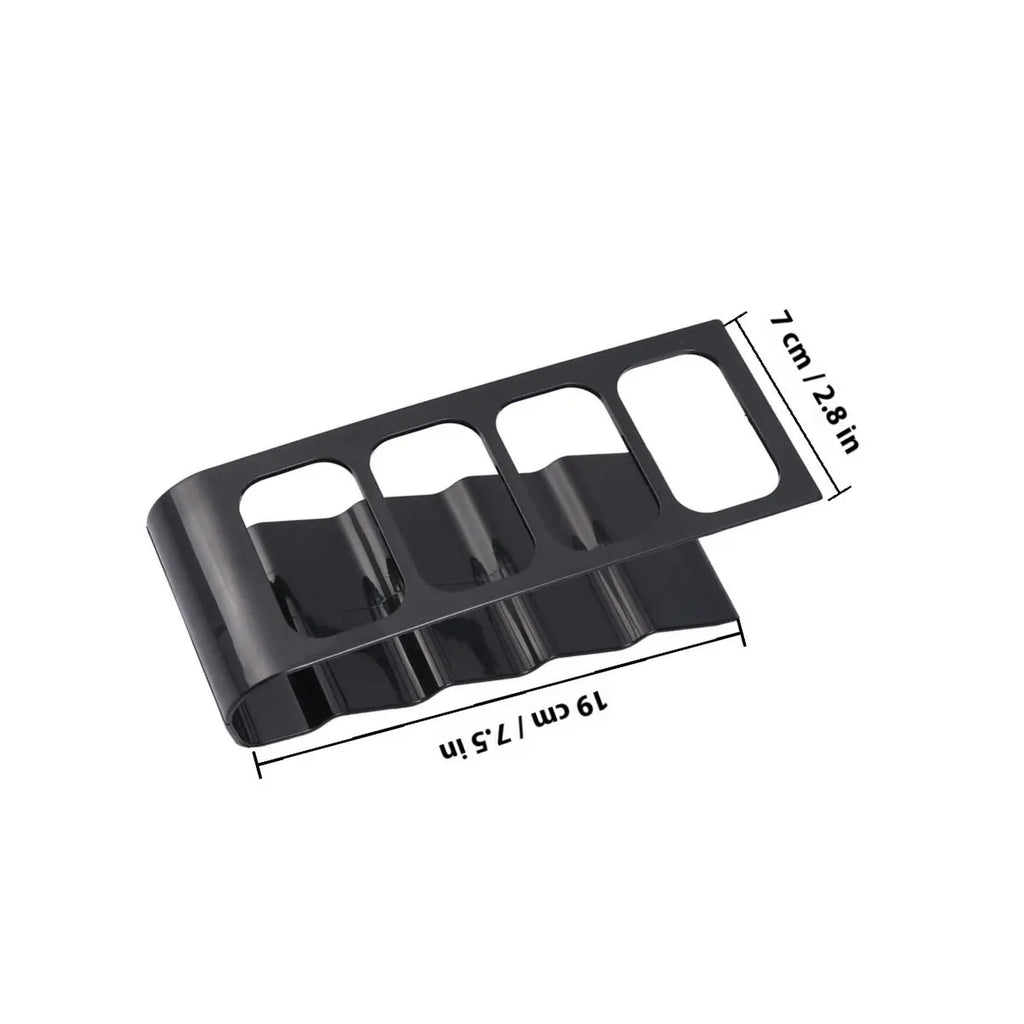 4 Frame Remote Organizer Holder TV Dvd Vcr Remote Storage Rack Compact Design Anti Slip Portable Black Organizer