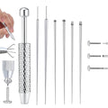 CANNER 14/16/18/20G Stainless Steel Piercing Taper Ball Grabber Tool for Changing Jewelry Flat Back Earrings Body Piercing Kit