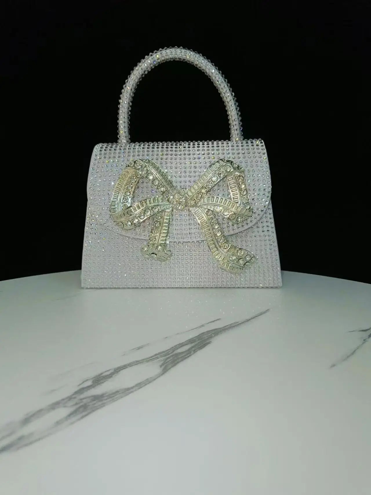 Luxury Fashion Satin Square Bag Glitter Rhinestones Diamond Evening Bag Women's Handbag Wedding Party Clutch Purse Shoulder Bag