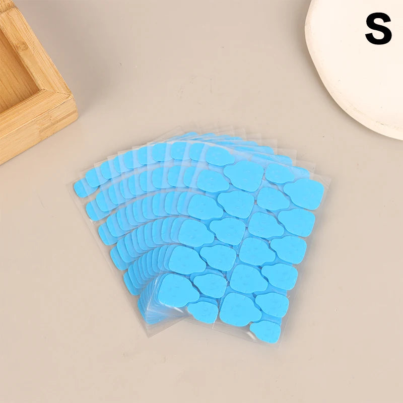 10Pcs False Nail Glue 24 Pills/Sheet UV Double Side Adhesive Tape Glue Sticker For Fake Nails Tips Clear Jelly Pad Press Tool