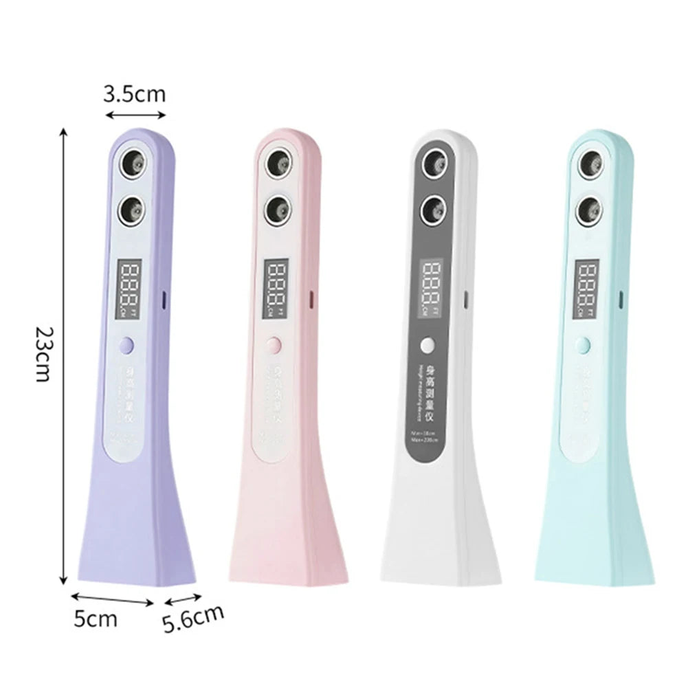 Ultrasonic Height Measurement Meter LED Display Digital Height Measuring Ruler Portable Height Measuring Device for Adults Kids