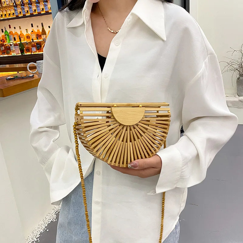 Versatile Crossbody Bags for Woman Shoulder Bags Niche Designer Bags Hollowed Out Beach Bag Trendy Purse and Handbags Сумка Sac