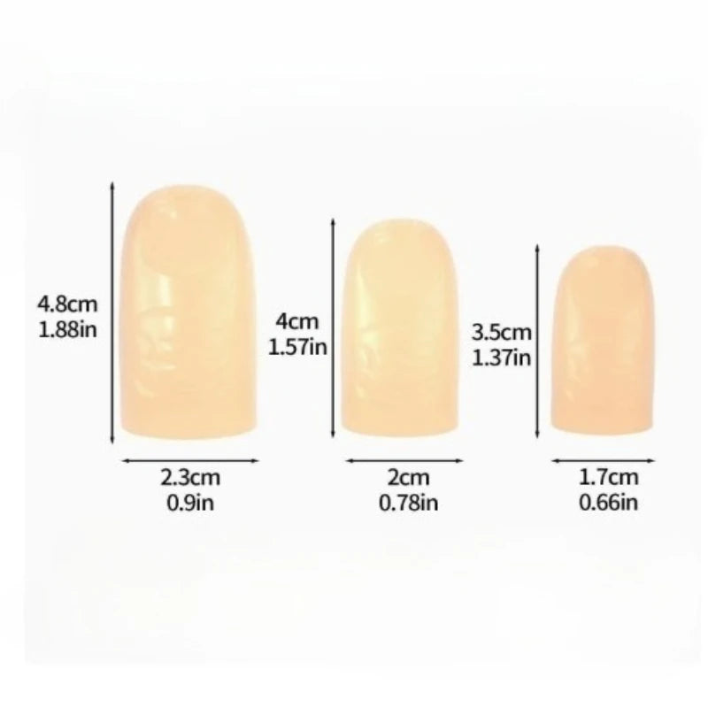 3Pcs Realistic silicone Thumb Tip Magic Trick Accessory Close Up Illusion Gimmick Mentalism Prop Fake Thumb Toys