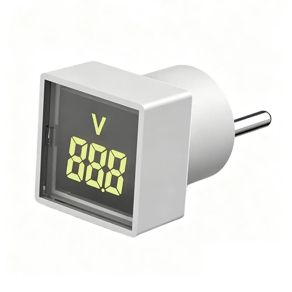 1PC LED Digital AC Voltmeter Indicator Square EU Plug Digital Voltmeter 50–500V Voltage Measurement Range