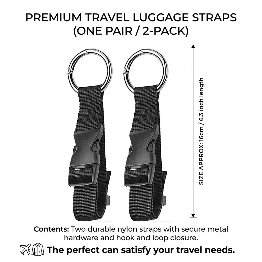 Multi Portable Travel Strap for Suitcases and Bags Anti-theft Buckle With Release Buckle Add-A-Bag Luggage Strap Belt Jacket
