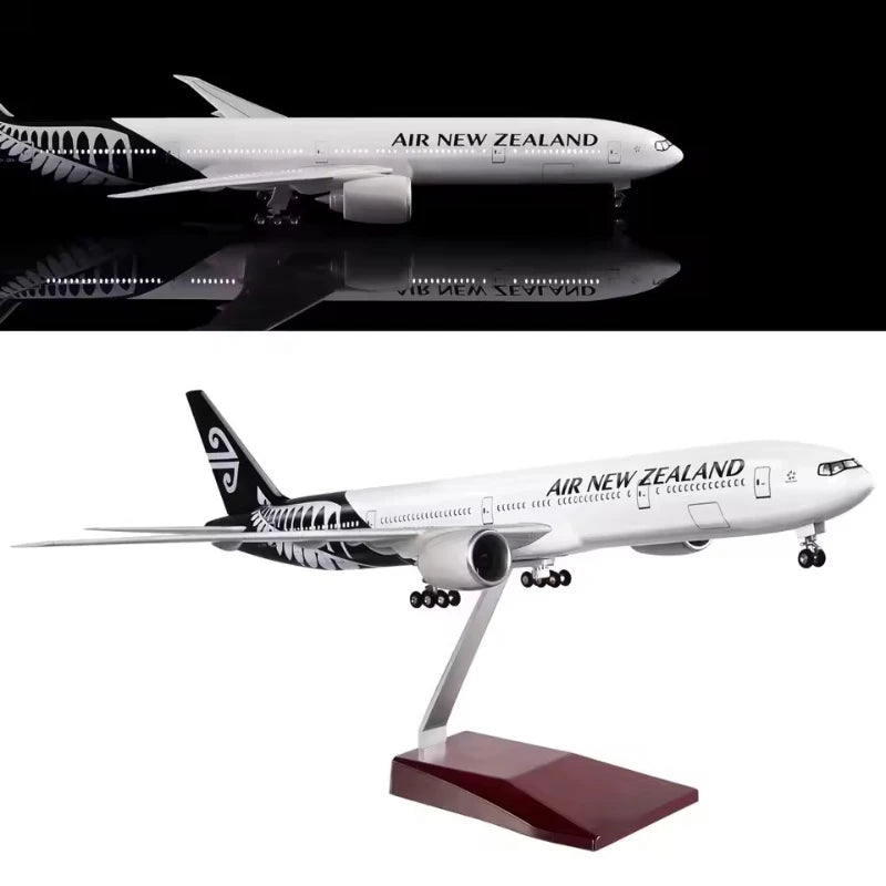 2025 New 1/157 Scale 47cm Boeing 777 Diecast Model Air New Zealand Airlines Resin Plane With Light Airplane Collection Display