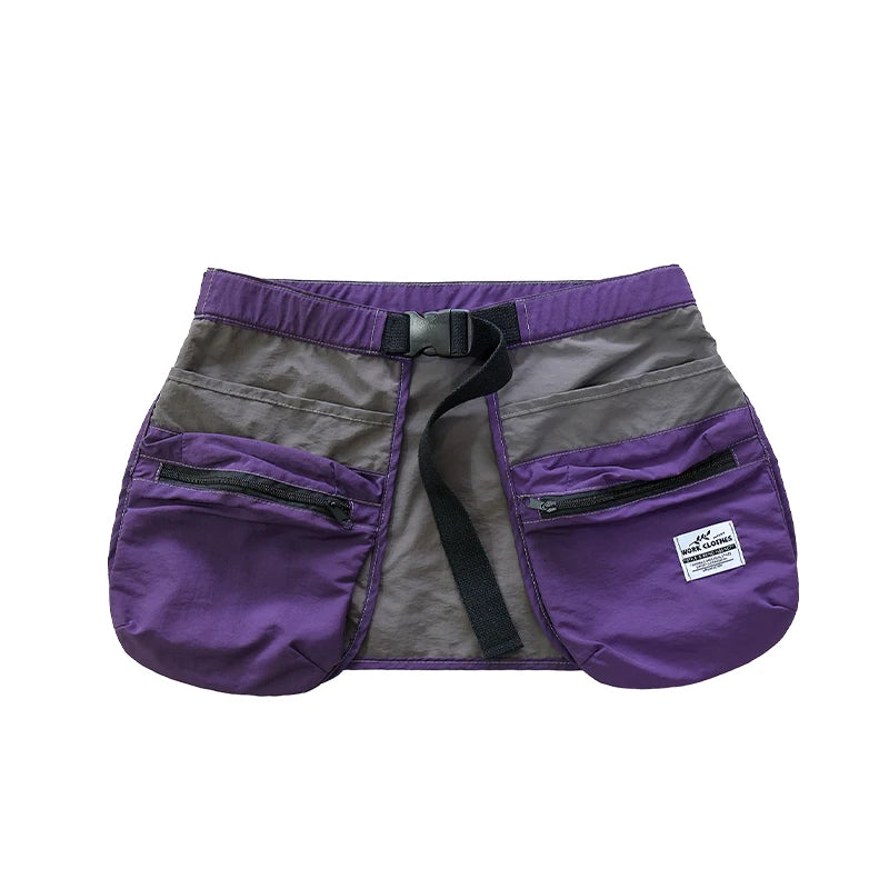 Multi Pocket Zipper Waistband, Apron, Waist Bag, Comfortable Multifunctional, Niche Tourism, Sports, Fitness, Cycling, Fishing