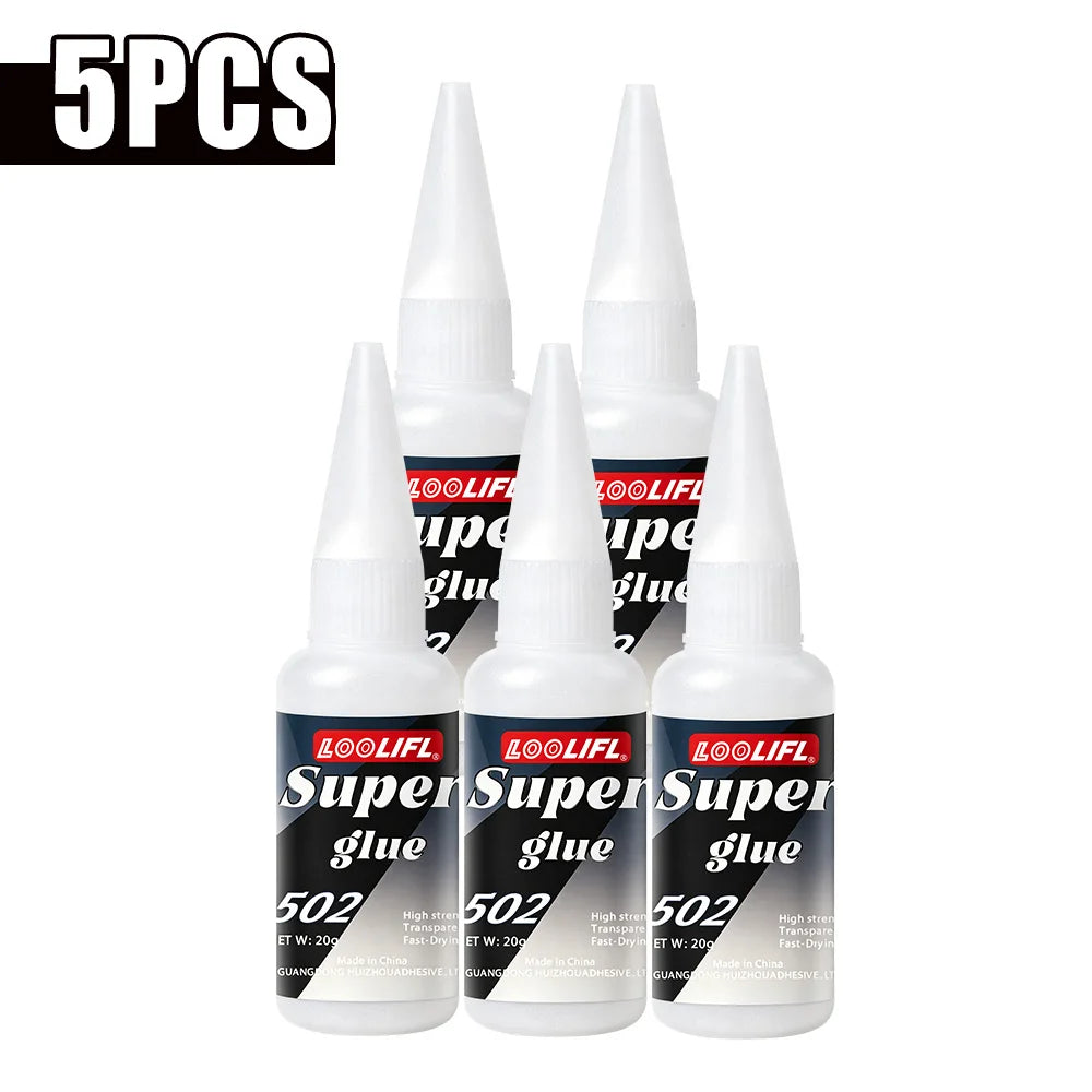 502 Glue, Dries Quickly in Seconds Without Waiting, Provides Strong and Unbreakable Bonding, Is Durable and Resistant to Pulling After Curing, It Is Transparent and Does Not Turn White, Leaving No Traces and Is Aesthetically