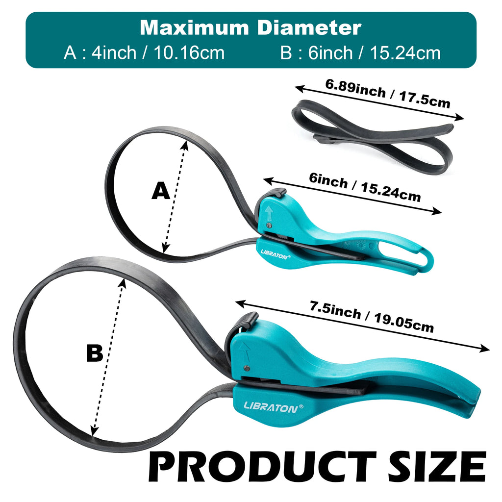 3PC Universal Rubber Strap Wrench Multifunctional Strap Wrench Set Oil Filter Strap Wrench Set Adjustable Wrench Tool for Filter
