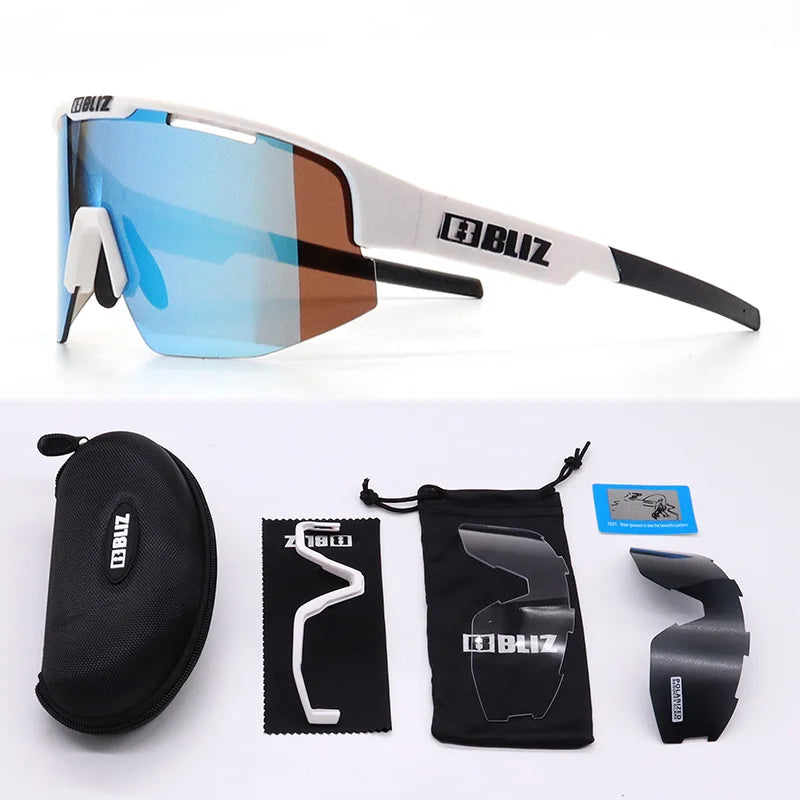 B BLIZ Matrix Unisex Sport Sunglasses TR90 Lightweight Cycling Glasses with Hydro Lens UV400 Protection for Running & Skiing