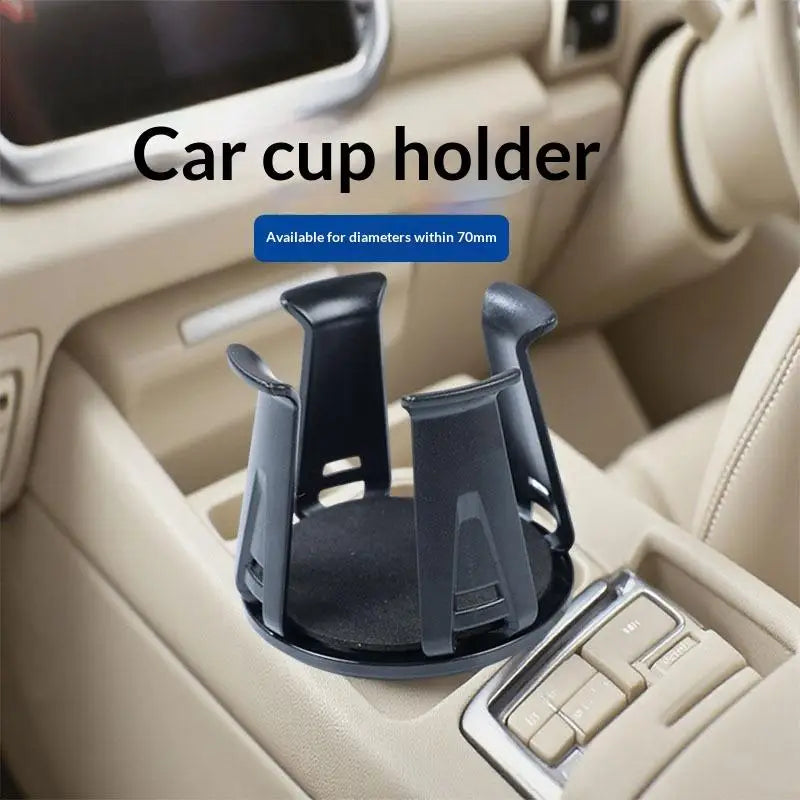 SU 1/2Pcs Car Beverage Holder Adhesive Cup Storage Rack Car Cup Bottle Holder Multifunction Drink Rack Auto Accessories Black