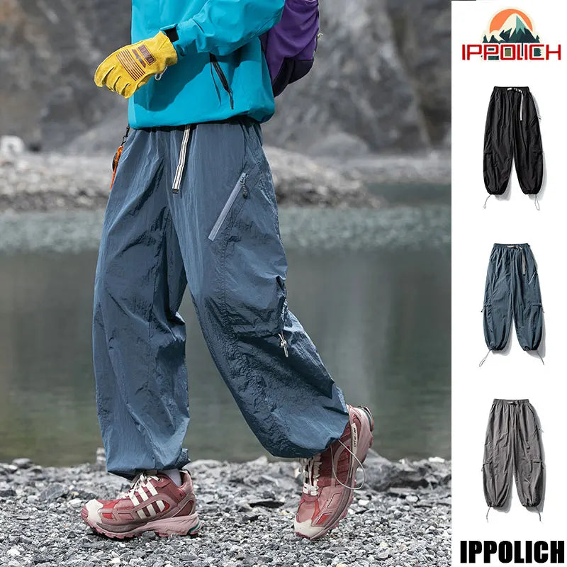 Autumn Hiking Pants Men Outdoor Waterproof Camping Paratrooper Pants Spring Wear-Resistant Mountaineering Fishing Cargo Trousers