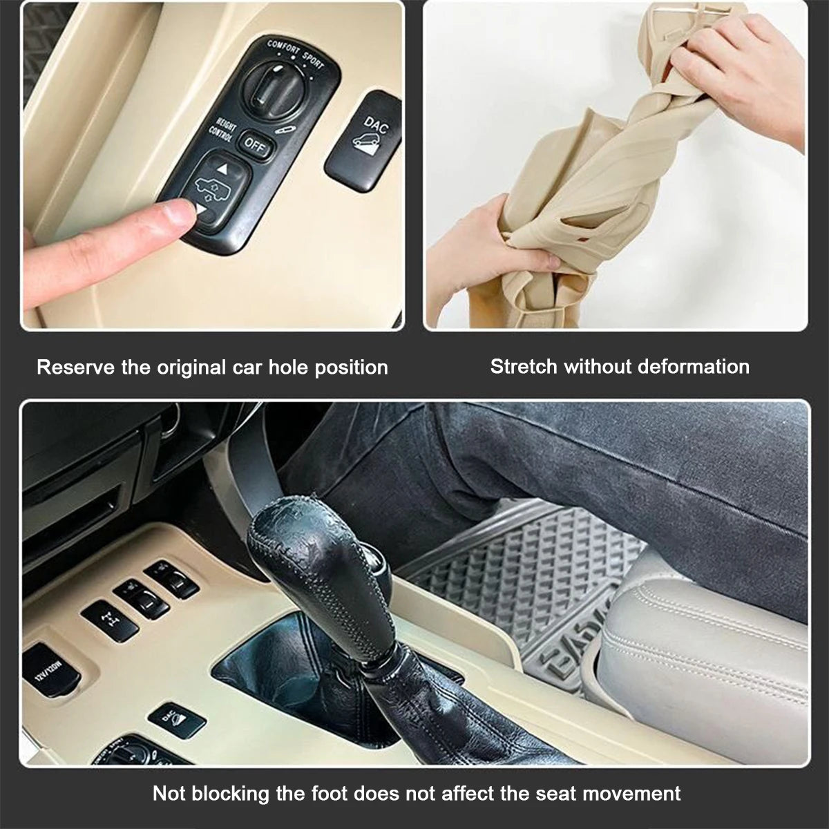 For 2003-2009 Prado LC120, Center Console Silicone Storage Mat, Expand Storage Space, Car Interior Modification Accessories