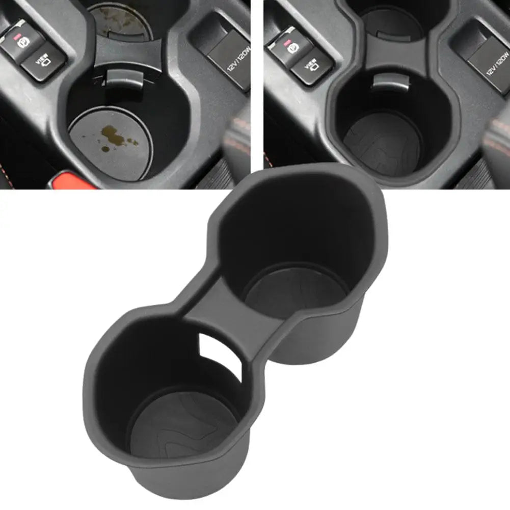 for Subaru Forester 2025 2026 Water Cup Holder Insert Car Cup Box Shock-Absorbing Tray Organizer Tidying Accessories TPE