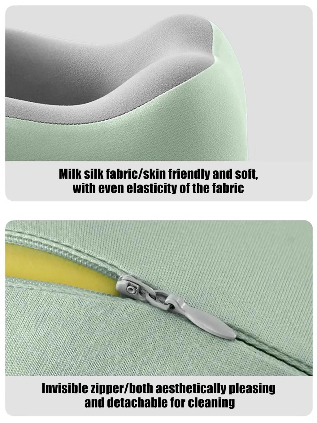 U-shaped memory cotton neck pillow, portable travel nap pillow, office nap artifact, detachable washable pillowcase, neck suppor