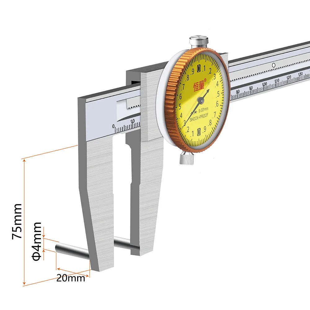 90 Degree Precision Electronic Stainless Steel Boring Special Caliper Inner Diameter Measurement Tool Aperture Digital Caliper