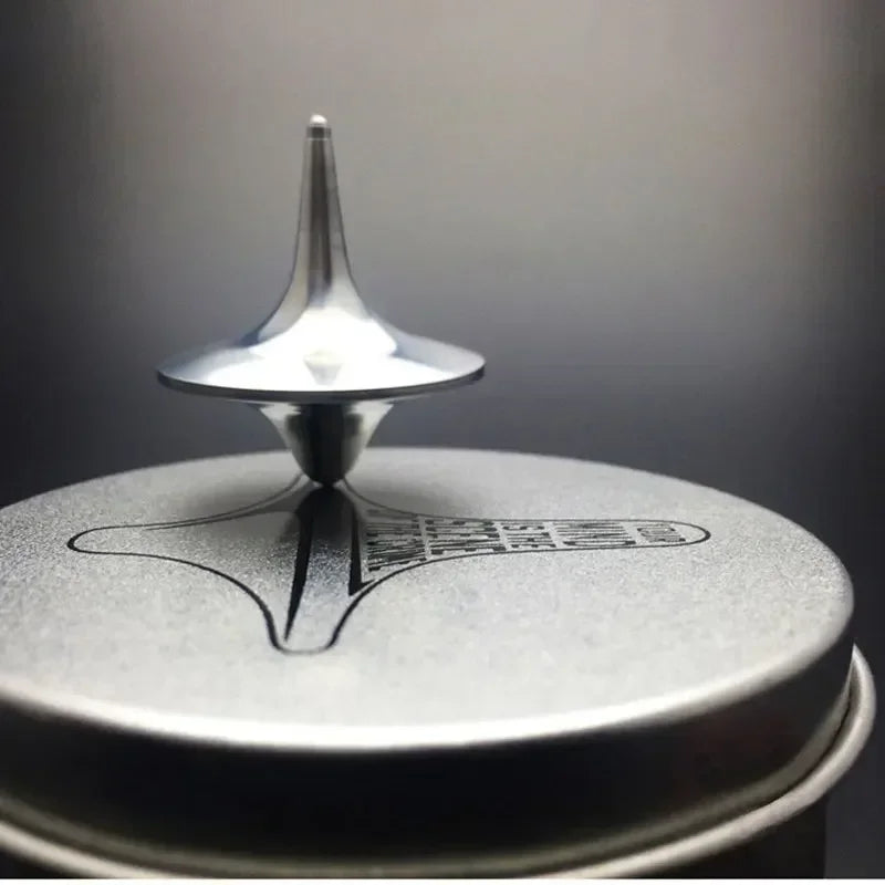 1pc, Creative Inception Movie Pendant Toy Metal Fingertip Decompression Artifact Spinning Top New Year's Christmas Gift