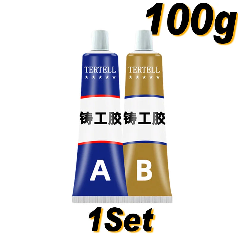 High Strength Magic Metal Repair Glue Welding AB Glue High Temperature Resistant Strong Bonding Durable Adhesive Metal Plastic