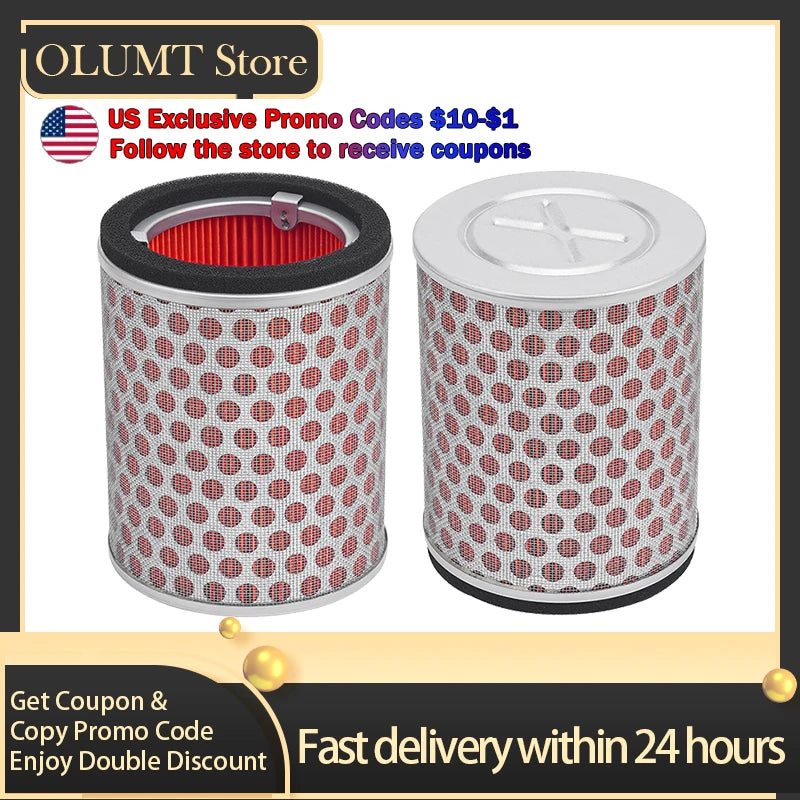 Road Passion 1 Pcs Motorcycle Parts Air Filter Cleaner For HONDA CBR1000RR Fireblade CBR1000 RR CBR 1000 2004 2005 2006 2007